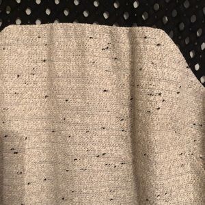 Beige tweed sleeveless dress